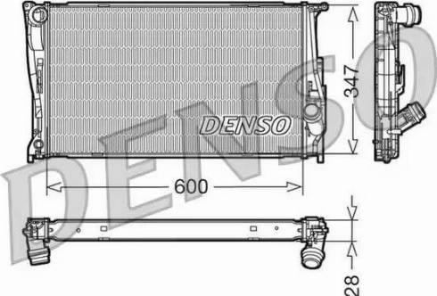 NPS DRM05111 - Радиатор, охлаждение двигателя avtokuzovplus.com.ua