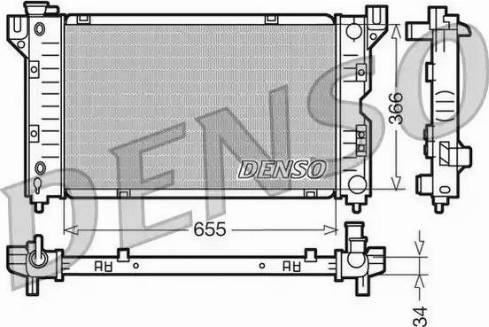 NPS DRM06010 - Радіатор, охолодження двигуна autocars.com.ua