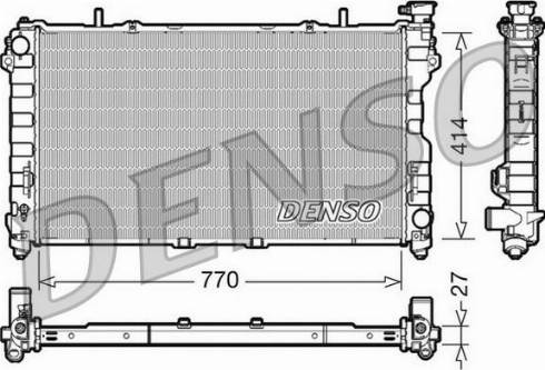 NPS DRM06011 - Радіатор, охолодження двигуна autocars.com.ua