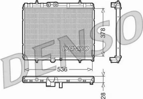 NPS DRM07015 - Радиатор, охлаждение двигателя avtokuzovplus.com.ua