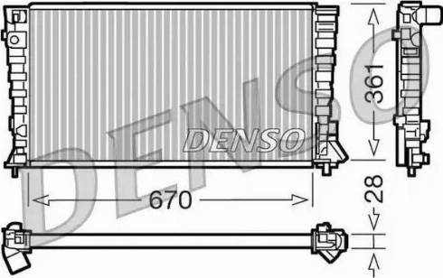 NPS DRM07020 - Радиатор, охлаждение двигателя avtokuzovplus.com.ua