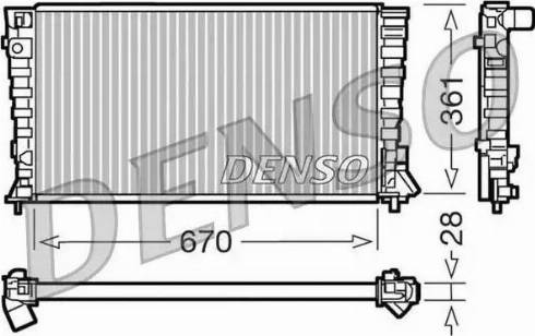 NPS DRM07020 - Радиатор, охлаждение двигателя avtokuzovplus.com.ua