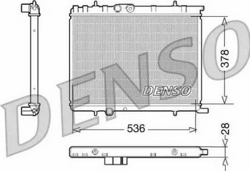 NPS DRM07021 - Радиатор, охлаждение двигателя avtokuzovplus.com.ua