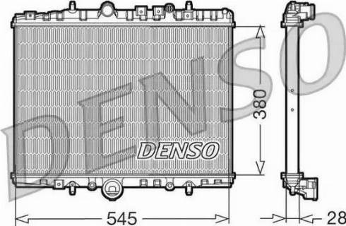 NPS DRM07056 - Радіатор, охолодження двигуна autocars.com.ua