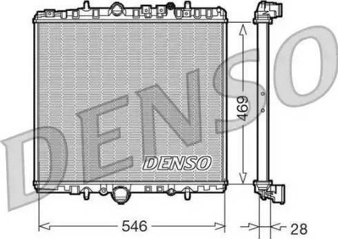 NPS DRM07061 - Радіатор, охолодження двигуна autocars.com.ua