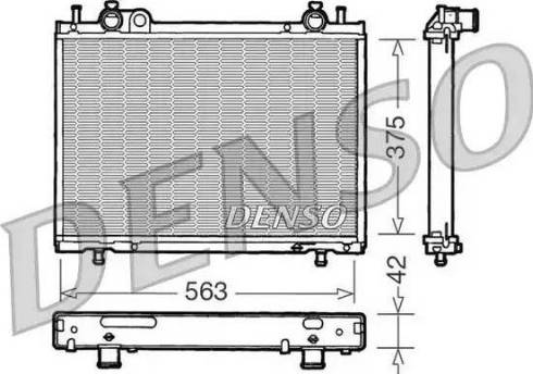 NPS DRM09021 - Радіатор, охолодження двигуна autocars.com.ua