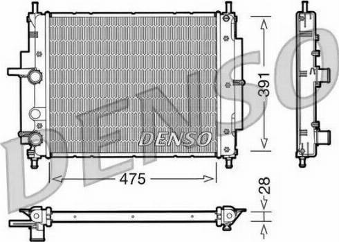 NPS DRM09036 - Радіатор, охолодження двигуна autocars.com.ua