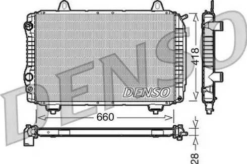 NPS DRM09071 - Радіатор, охолодження двигуна autocars.com.ua