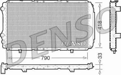 NPS DRM09076 - Радиатор, охлаждение двигателя avtokuzovplus.com.ua