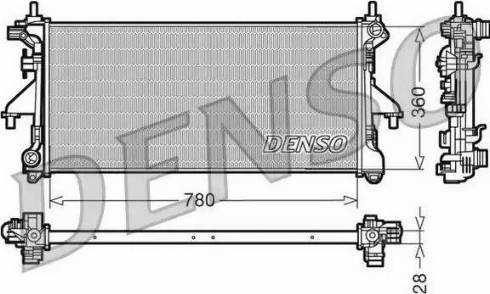 NPS DRM09079 - Радіатор, охолодження двигуна autocars.com.ua