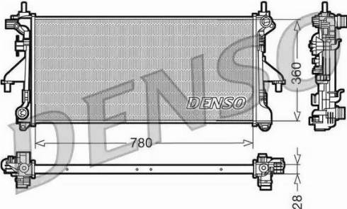 NPS DRM09079 - Радіатор, охолодження двигуна autocars.com.ua