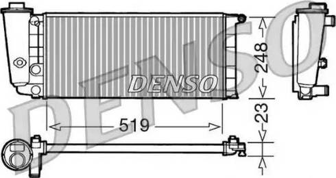 NPS DRM09080 - Радіатор, охолодження двигуна autocars.com.ua