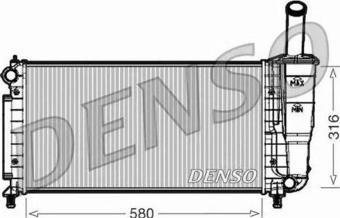 NPS DRM09105 - Радіатор, охолодження двигуна autocars.com.ua