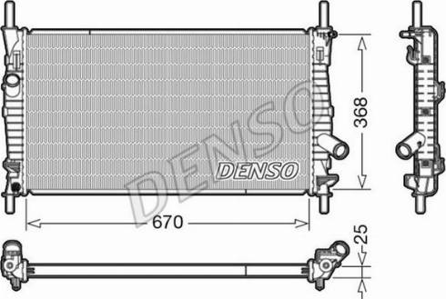 NPS DRM10004 - Радиатор, охлаждение двигателя avtokuzovplus.com.ua