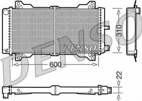 NPS DRM10013 - Радіатор, охолодження двигуна autocars.com.ua