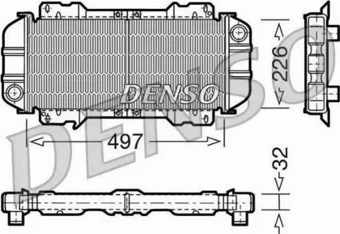 NPS DRM10015 - Радіатор, охолодження двигуна autocars.com.ua