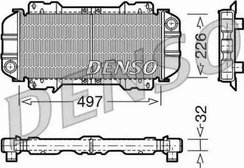 NPS DRM10015 - Радіатор, охолодження двигуна autocars.com.ua