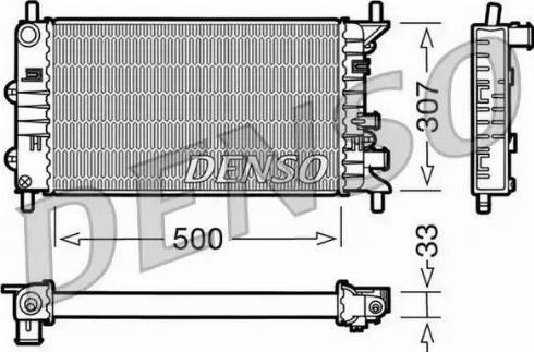 NPS DRM10024 - Радіатор, охолодження двигуна autocars.com.ua