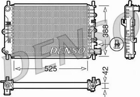 NPS DRM10026 - Радіатор, охолодження двигуна autocars.com.ua