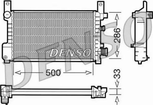 NPS DRM10037 - Радиатор, охлаждение двигателя avtokuzovplus.com.ua