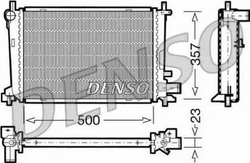 NPS DRM10038 - Радіатор, охолодження двигуна autocars.com.ua