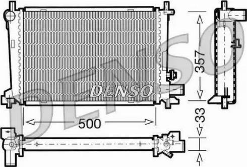 NPS DRM10039 - Радиатор, охлаждение двигателя autodnr.net