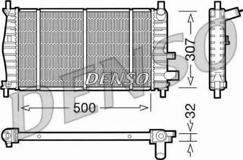 NPS DRM10042 - Радіатор, охолодження двигуна autocars.com.ua