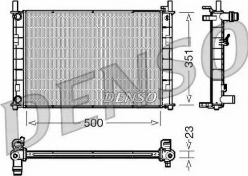 NPS DRM10046 - Радіатор, охолодження двигуна autocars.com.ua