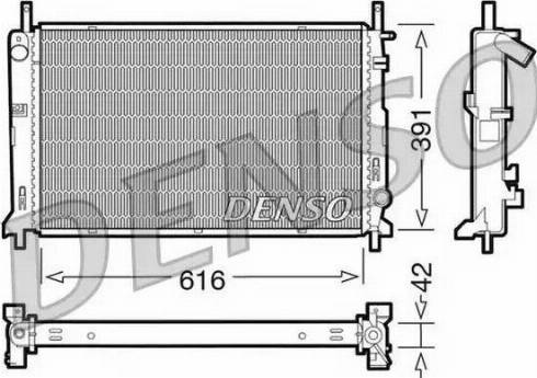 NPS DRM10071 - Радіатор, охолодження двигуна autocars.com.ua