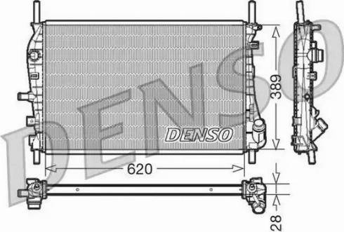 NPS DRM10073 - Радиатор, охлаждение двигателя avtokuzovplus.com.ua