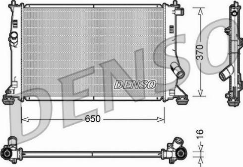 NPS DRM10076 - Радіатор, охолодження двигуна autocars.com.ua