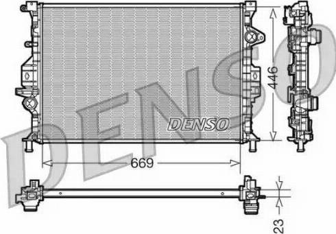 NPS DRM10077 - Радиатор, охлаждение двигателя avtokuzovplus.com.ua