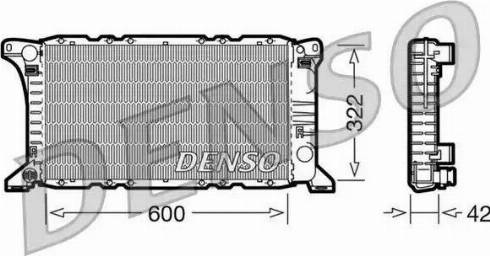 NPS DRM10091 - Радіатор, охолодження двигуна autocars.com.ua