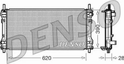 NPS DRM10102 - Радіатор, охолодження двигуна autocars.com.ua