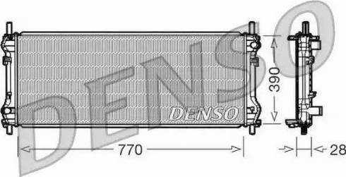 NPS DRM10103 - Радіатор, охолодження двигуна autocars.com.ua