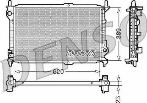 NPS DRM10107 - Радиатор, охлаждение двигателя avtokuzovplus.com.ua