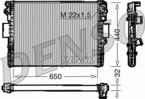 NPS DRM12005 - Радіатор, охолодження двигуна autocars.com.ua