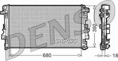 NPS DRM17012 - Радіатор, охолодження двигуна autocars.com.ua