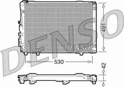 NPS DRM17030 - Радіатор, охолодження двигуна autocars.com.ua