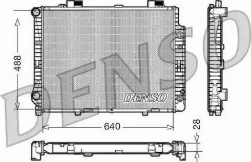 NPS DRM17041 - Радіатор, охолодження двигуна autocars.com.ua