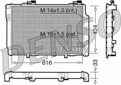 NPS DRM17071 - Радиатор, охлаждение двигателя avtokuzovplus.com.ua