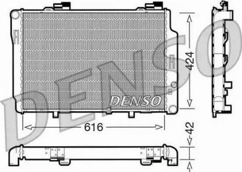 NPS DRM17072 - Радиатор, охлаждение двигателя avtokuzovplus.com.ua