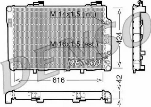 NPS DRM17073 - Радиатор, охлаждение двигателя avtokuzovplus.com.ua