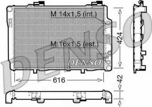 NPS DRM17073 - Радиатор, охлаждение двигателя avtokuzovplus.com.ua