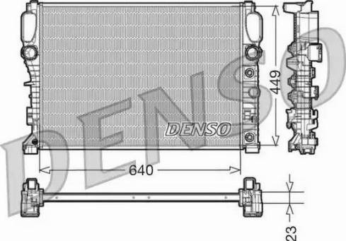 NPS DRM17090 - Радіатор, охолодження двигуна autocars.com.ua