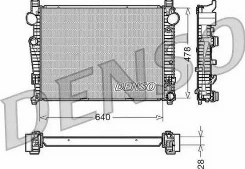 NPS DRM17092 - Радиатор, охлаждение двигателя avtokuzovplus.com.ua