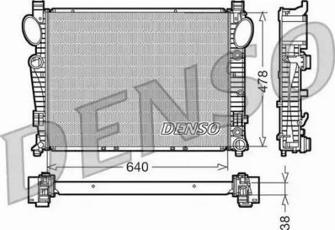 NPS DRM17094 - Радиатор, охлаждение двигателя avtokuzovplus.com.ua