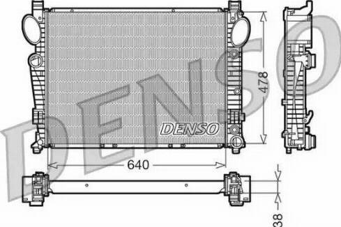 NPS DRM17095 - Радиатор, охлаждение двигателя avtokuzovplus.com.ua