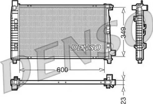 NPS DRM17100 - Радиатор, охлаждение двигателя avtokuzovplus.com.ua