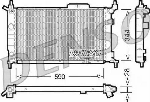 NPS DRM20015 - Радіатор, охолодження двигуна autocars.com.ua